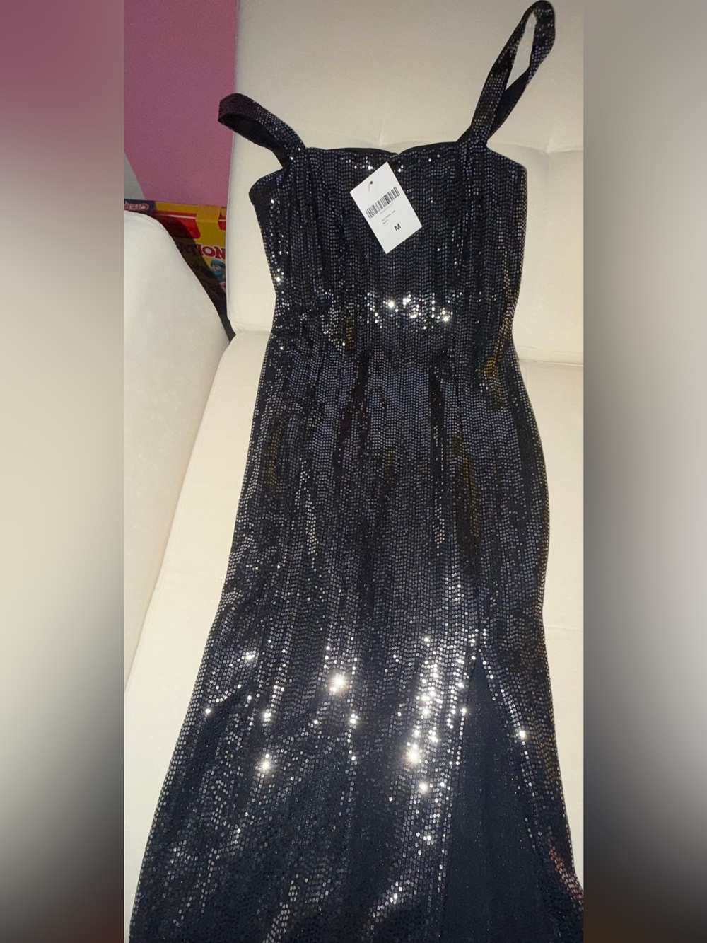 Forever 21 Black Sequin Prom Dress